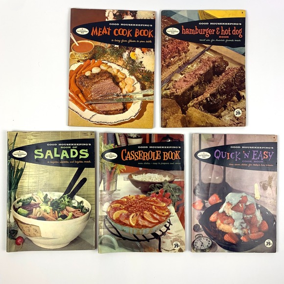 VTG MCM Good Housekeeping Cook Book Lot of 5 Quick n Easy Casserole Salads SEE‎ - Picture 2 of 15